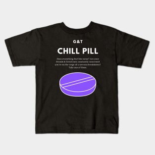 CHILL PILL (Dark) Kids T-Shirt